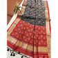 Tremendous Women's Raw Silk Ikkat Saree With Blouse Piece