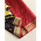 Tremendous Women's Raw Silk Ikkat Saree With Blouse Piece