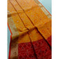 Tremendous Women's Raw Silk Ikkat Saree With Blouse Piece