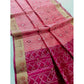 Tremendous Women's Raw Silk Ikkat Saree With Blouse Piece