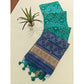 Tremendous Women's Raw Silk Ikkat Saree With Blouse Piece