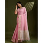 Charming Women's Tissue Checks With Buttis Saree With Blouse Piece