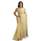Charming Women's Tissue Checks With Buttis Saree With Blouse Piece