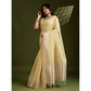 Charming Women's Tissue Checks With Buttis Saree With Blouse Piece