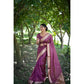 Casual Women's Silk Blend Butti Pattern Saree With Blouse Piece