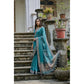 Casual Women's Silk Blend Butti Pattern Saree With Blouse Piece