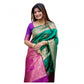 Fantastic Women's Katan Silk Zari Weaving Saree With Blouse Piece