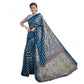 Charming Women's Faux Tussar Silk Geometric Print Saree With Blouse Piece