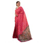 Charming Women's Faux Tussar Silk Geometric Print Saree With Blouse Piece