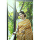 Charming Women's Faux Tussar Silk Geometric Print Saree With Blouse Piece