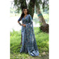 Facinating Women's Faux Tussar Silk Abstract Print Saree With Blouse Piece