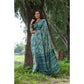 Facinating Women's Faux Tussar Silk Abstract Print Saree With Blouse Piece