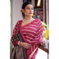 Facinating Women's Faux Tussar Silk Geometric Print Saree With Blouse Piece