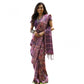 Facinating Women's Faux Tussar Silk Abstract Print Saree With Blouse Piece