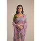 Tremendous Women's Blended Cotton Floral Motifs And Woven Buttas Saree With Blouse Piece