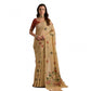 Tremendous Women's Blended Cotton Floral Motifs And Woven Buttas Saree With Blouse Piece