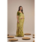 Tremendous Women's Blended Cotton Floral Motifs And Woven Buttas Saree With Blouse Piece