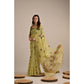 Tremendous Women's Blended Cotton Floral Motifs And Woven Buttas Saree With Blouse Piece