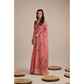 Tremendous Women's Blended Cotton Floral Motifs And Woven Buttas Saree With Blouse Piece