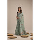 Tremendous Women's Blended Cotton Floral Motifs And Woven Buttas Saree With Blouse Piece