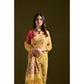 Superb Women's Blended Cotton Floral Saree With Blouse Piece