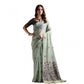 Superb Women's Blended Cotton Floral Saree With Blouse Piece