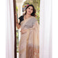 Tremendous Women's Blended Cotton Woven Motifs Saree With Blouse Piece