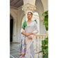 Fantastic Women's Blended Cotton Floral Weaving Pattern Saree With Blouse Piece