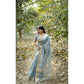 Astonishing Women's Silk Blend Checked Saree With Blouse Piece