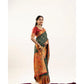 Delightful Women's Faux Banarasi Woven Motifs Saree With Blouse Piece