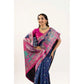 Delightful Women's Faux Banarasi Woven Motifs Saree With Blouse Piece