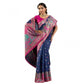 Delightful Women's Faux Banarasi Woven Motifs Saree With Blouse Piece