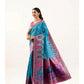 Delightful Women's Faux Banarasi Woven Motifs Saree With Blouse Piece