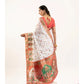 Delightful Women's Faux Banarasi Woven Motifs Saree With Blouse Piece