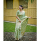 Facinating Women's Faux Banarasi Lining Pattern Saree With Blouse Piece
