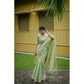 Facinating Women's Faux Banarasi Lining Pattern Saree With Blouse Piece