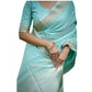 Facinating Women's Faux Banarasi Lining Pattern Saree With Blouse Piece