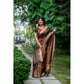 Facinating Women's Faux Banarasi Lining Pattern Saree With Blouse Piece