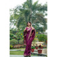 Facinating Women's Faux Banarasi Lining Pattern Saree With Blouse Piece