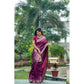 Facinating Women's Faux Banarasi Lining Pattern Saree With Blouse Piece