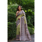 Astonishing Women's Faux Tussar Ethnic Print Saree With Blouse Piece