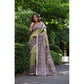 Astonishing Women's Faux Tussar Ethnic Print Saree With Blouse Piece