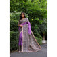 Astonishing Women's Faux Tussar Ethnic Print Saree With Blouse Piece