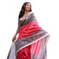Astonishing Women's Faux Tussar Ethnic Print Saree With Blouse Piece