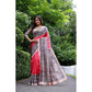 Astonishing Women's Faux Tussar Ethnic Print Saree With Blouse Piece