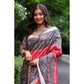 Astonishing Women's Faux Tussar Ethnic Print Saree With Blouse Piece