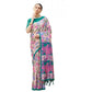 Exclusive Women's Faux Tussar Kalamkari Print Saree With Blouse Piece