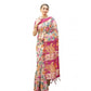 Exclusive Women's Faux Tussar Kalamkari Print Saree With Blouse Piece