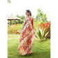 Exclusive Women's Faux Tussar Kalamkari Print Saree With Blouse Piece