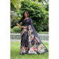 Exclusive Women's Faux Tussar Floral Saree With Blouse Piece